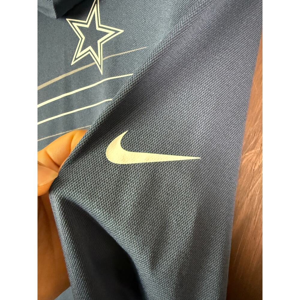 Nike Dallas Cowboys NFL Chevron Long Sleeve Lightweight Hoodie Blue Womens XL - Picture 5 of 11